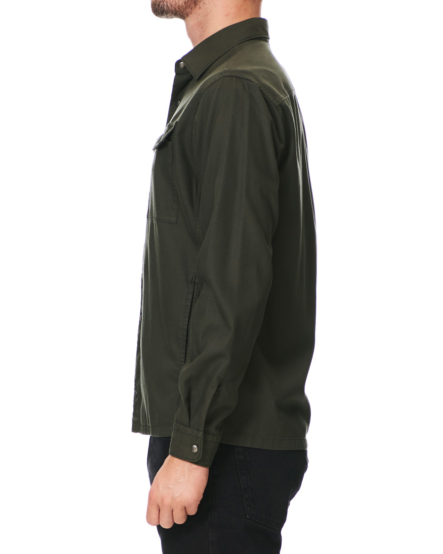 Herre | Skjorter | Z Zegna | Soft Tencel Overshirt Green