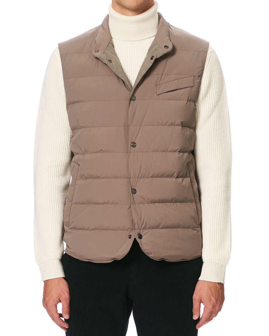 Herre | Jakker | Z Zegna | Stretch Nylon Vest Light Grey