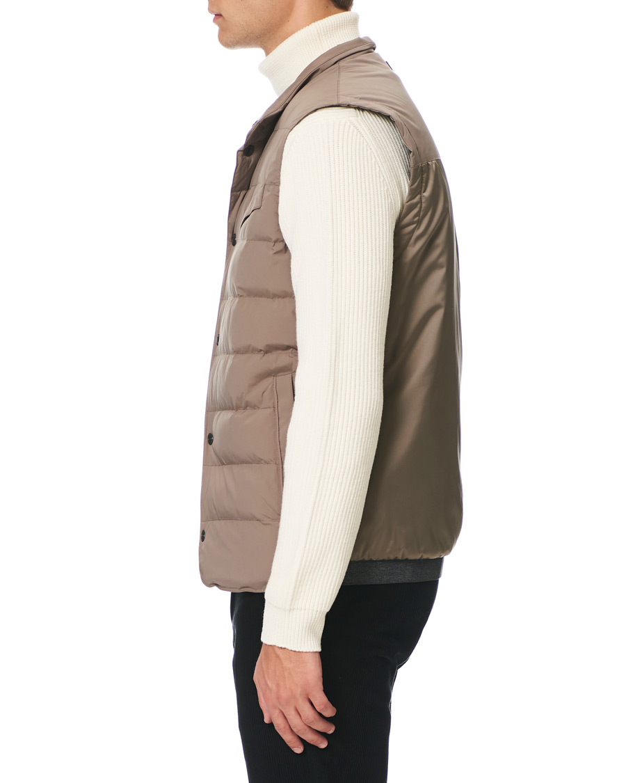 Herre | Jakker | Z Zegna | Stretch Nylon Vest Light Grey