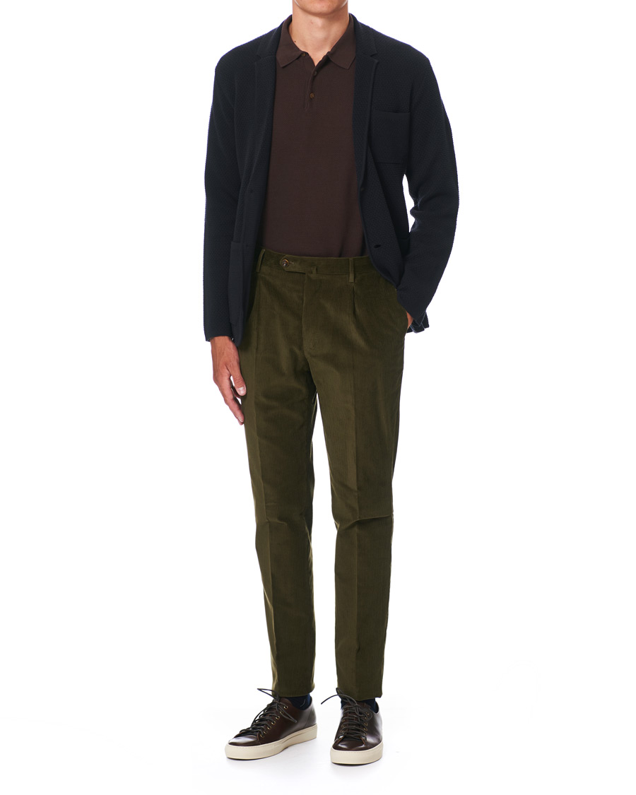 Herre | Dressjakker | Z Zegna | Deconstructed Knitted Blazer Navy Blue