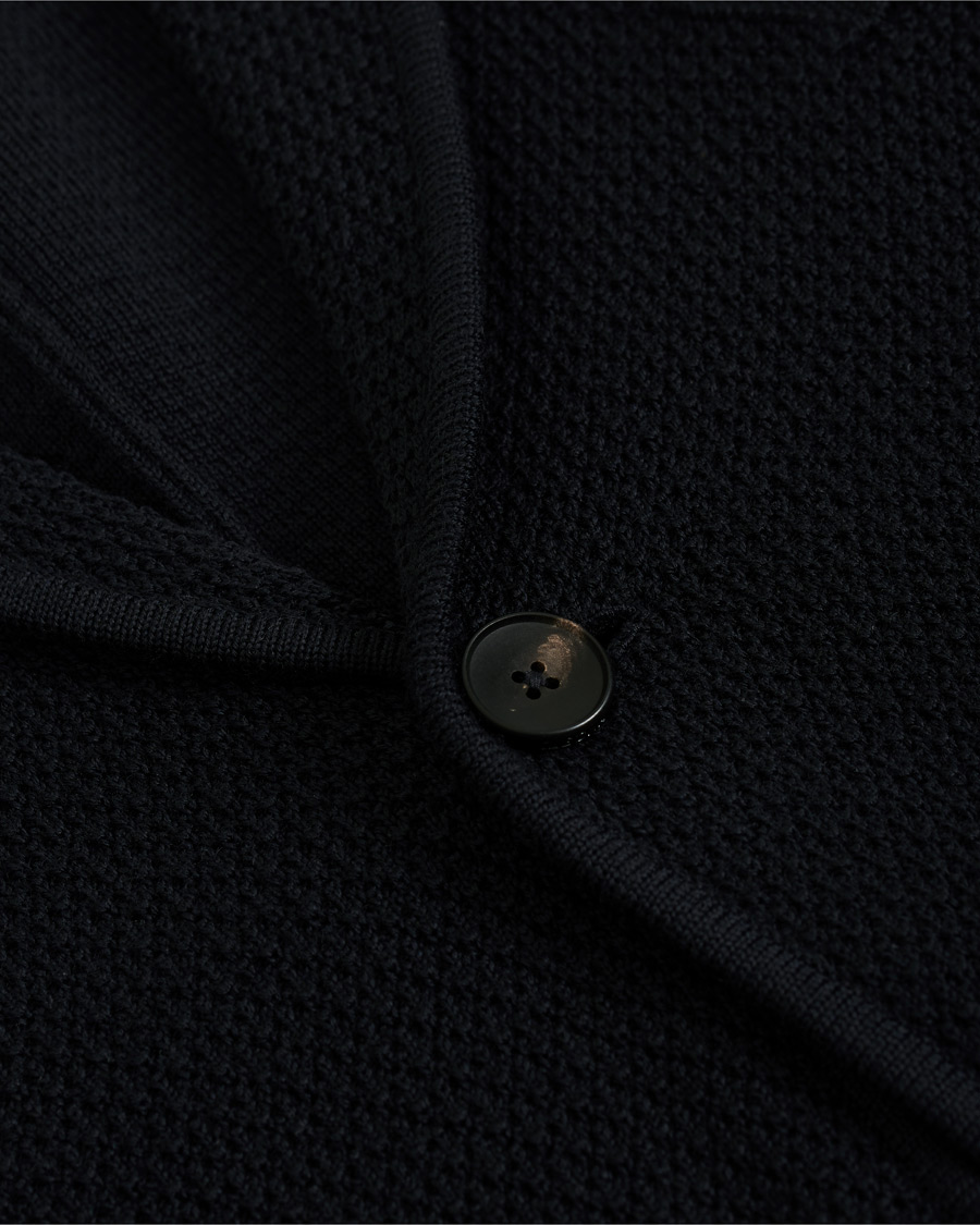 Herre | Dressjakker | Z Zegna | Deconstructed Knitted Blazer Navy Blue