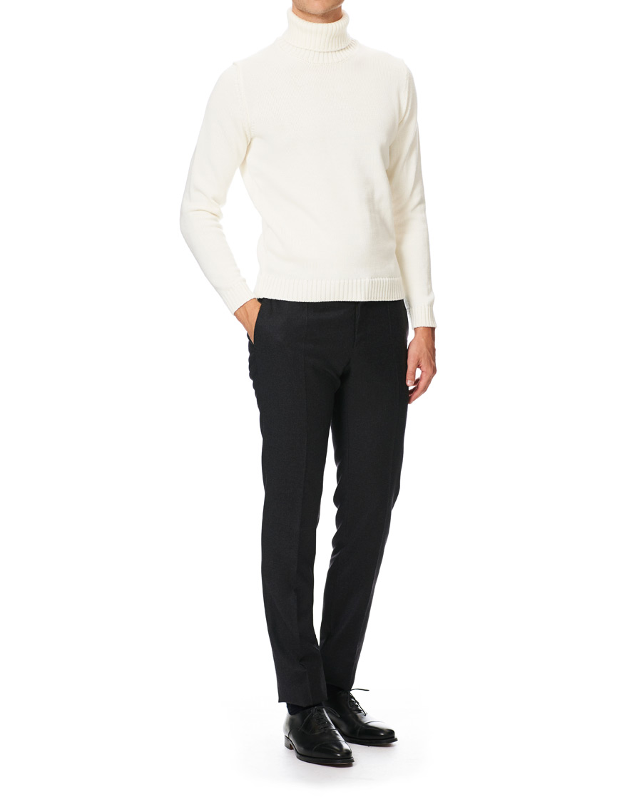 Herre | Gensere | Zanone | Virgin Merino Wool Rollneck Latte