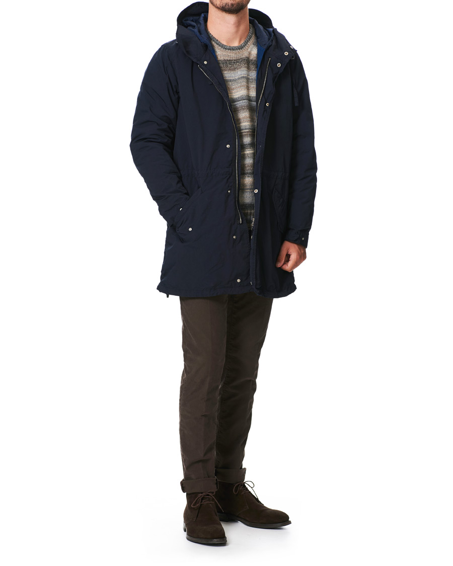 Herre | Jakker | Aspesi | Parkattone Garment Dyed Parka Navy