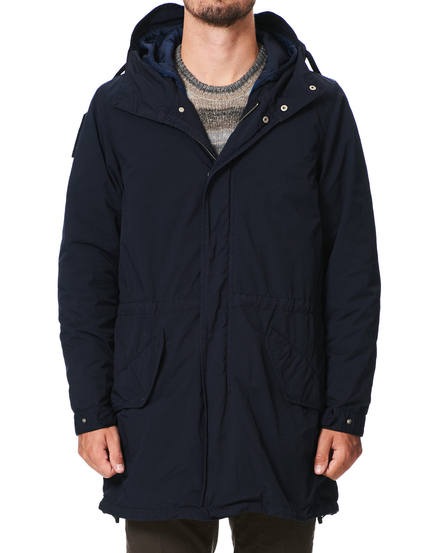 Herre | Jakker | Aspesi | Parkattone Garment Dyed Parka Navy