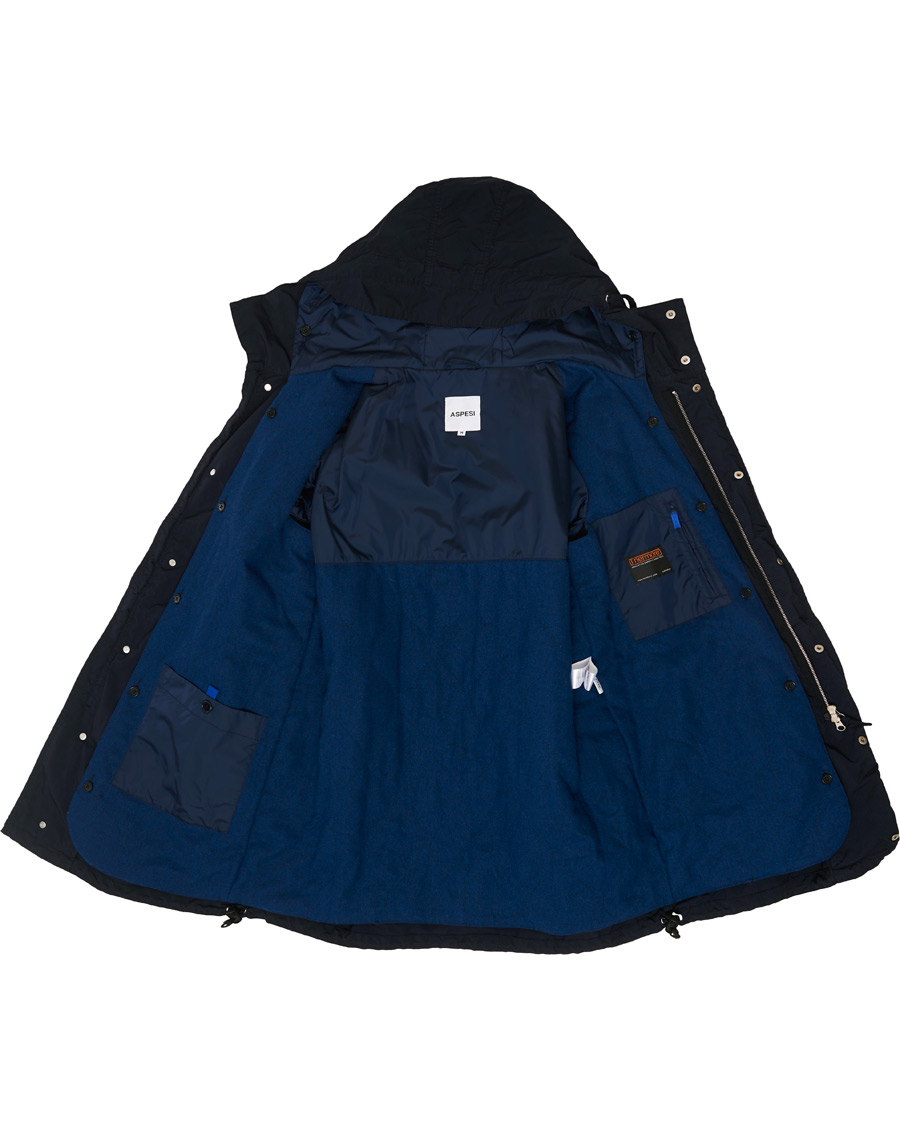 Herre | Jakker | Aspesi | Parkattone Garment Dyed Parka Navy