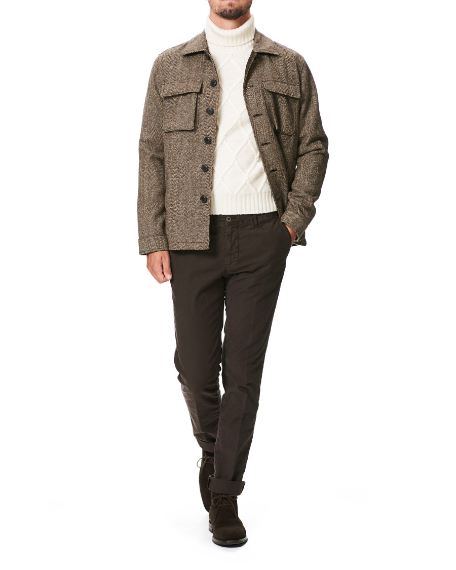 Herre | Jakker | Aspesi | Tigre Tweed Jacket Grey Herringbone