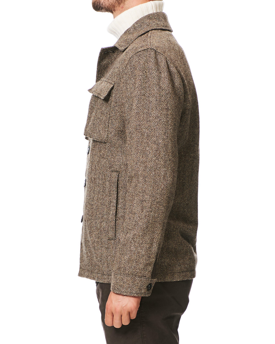 Herre | Jakker | Aspesi | Tigre Tweed Jacket Grey Herringbone