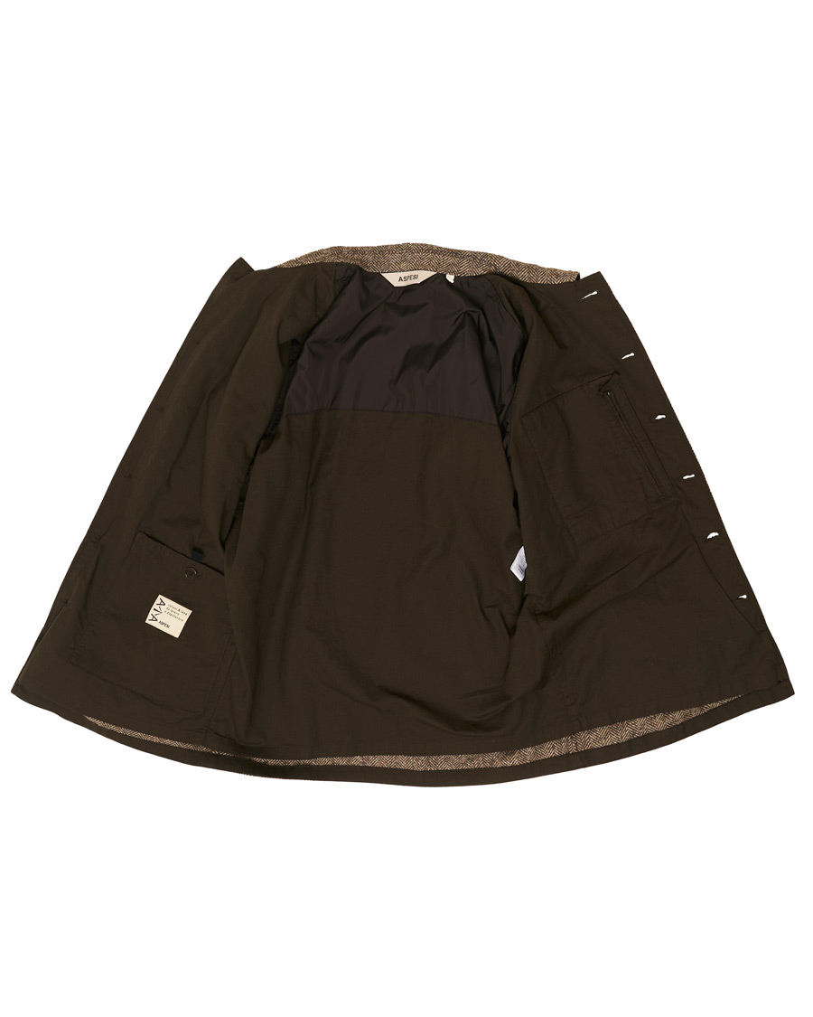Herre | Jakker | Aspesi | Tigre Tweed Jacket Grey Herringbone