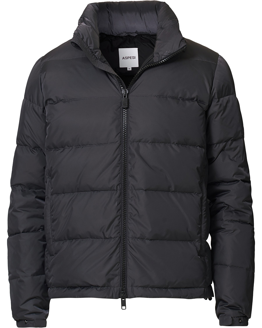 Herre | Jakker | Aspesi | Short Down Jacket Dark Grey
