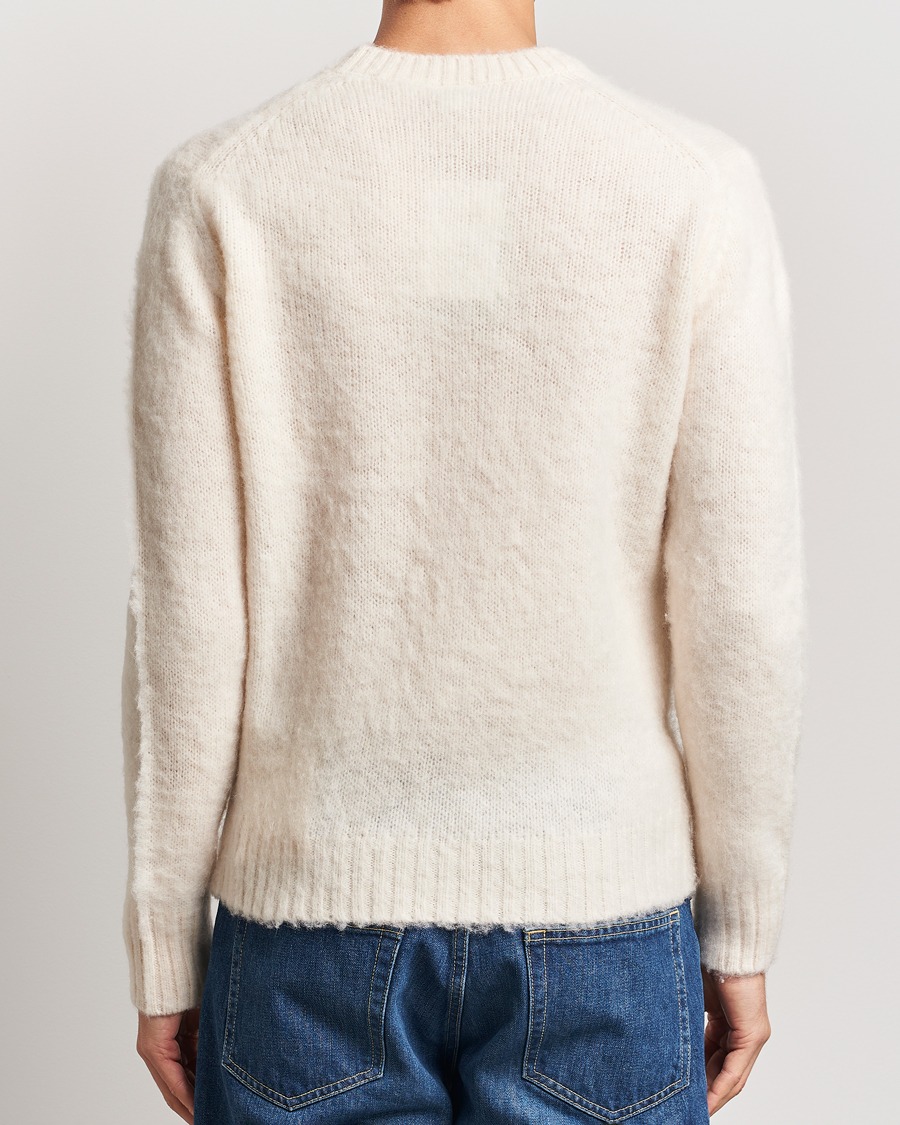 Herre | Gensere | Aspesi | Brushed Shetland Sweater Cream
