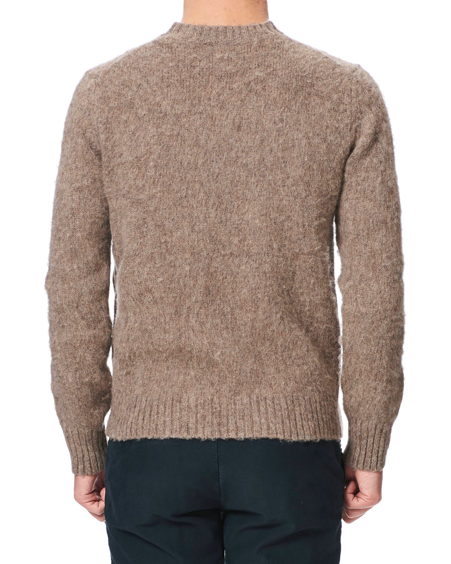 Herre | Gensere | Aspesi | Shetland Crew Neck Sweater Grey Melange