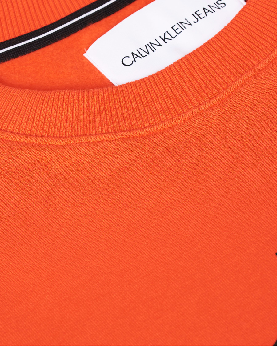 Herre | Gensere | Calvin Klein Jeans | Monogram Crew Neck Sweatshirt Cherry Tomato
