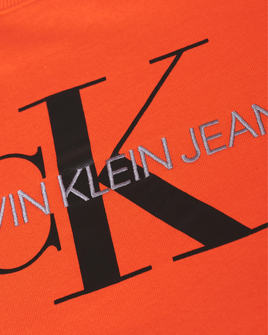 Herre | Gensere | Calvin Klein Jeans | Monogram Crew Neck Sweatshirt Cherry Tomato