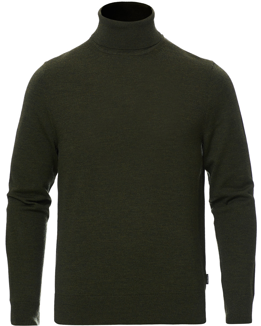 Herre | Gensere | Calvin Klein | Superior Wool Rollneck Dark Olive