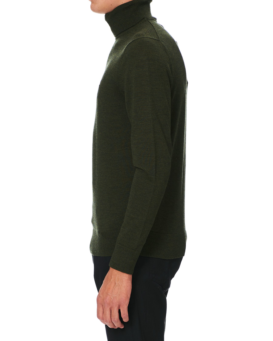 Herre | Gensere | Calvin Klein | Superior Wool Rollneck Dark Olive