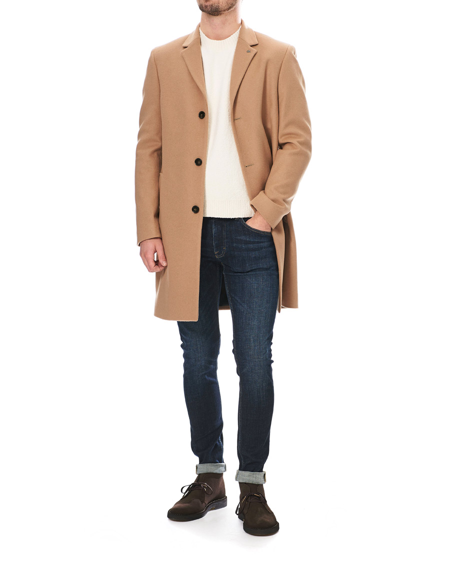 Herre | Jakker | Calvin Klein | Wool/Cashmere Coat Camel