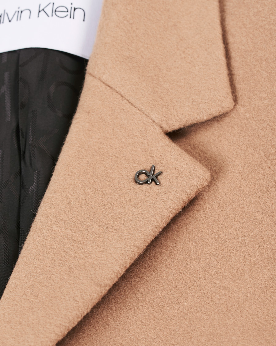 Herre | Jakker | Calvin Klein | Wool/Cashmere Coat Camel