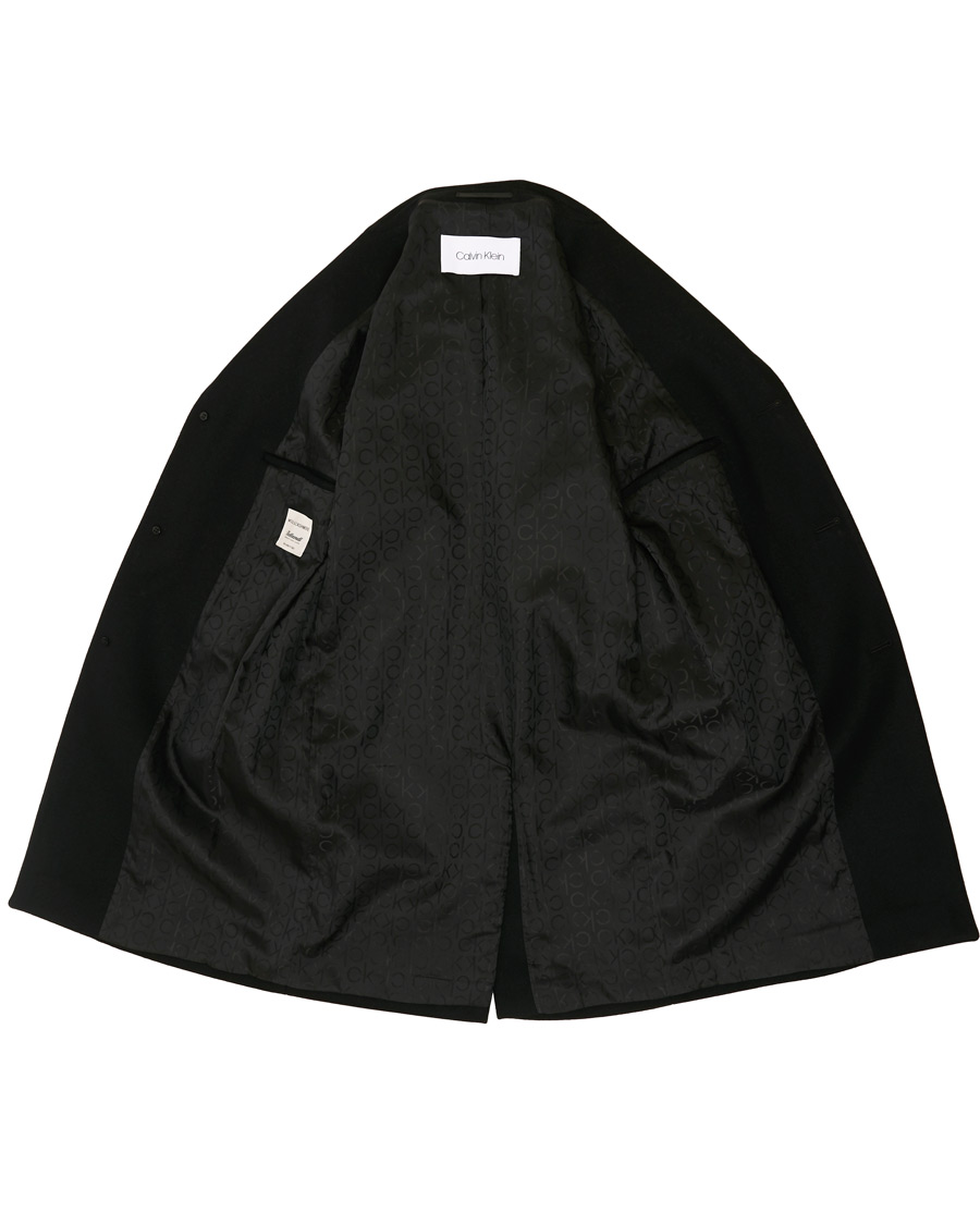 Herre | Jakker | Calvin Klein | Wool/Cashmere Coat Black