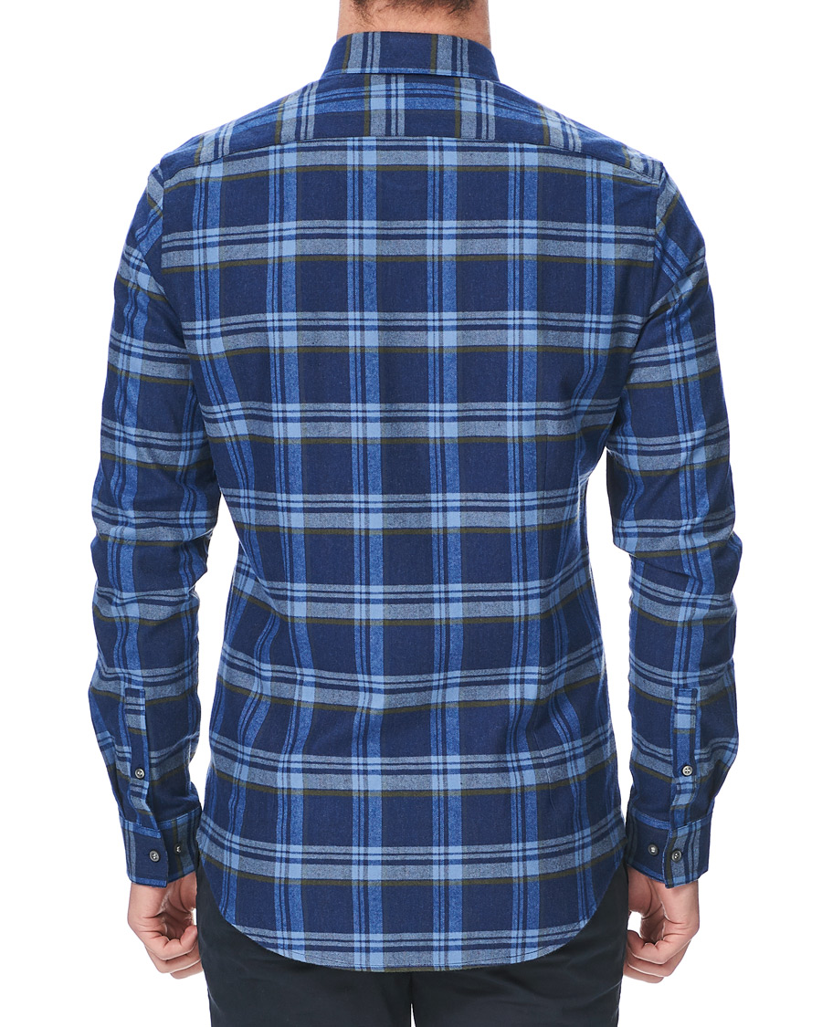 Herre | Skjorter | Calvin Klein | Slim Fit Soft Touch Check Shirt Blue