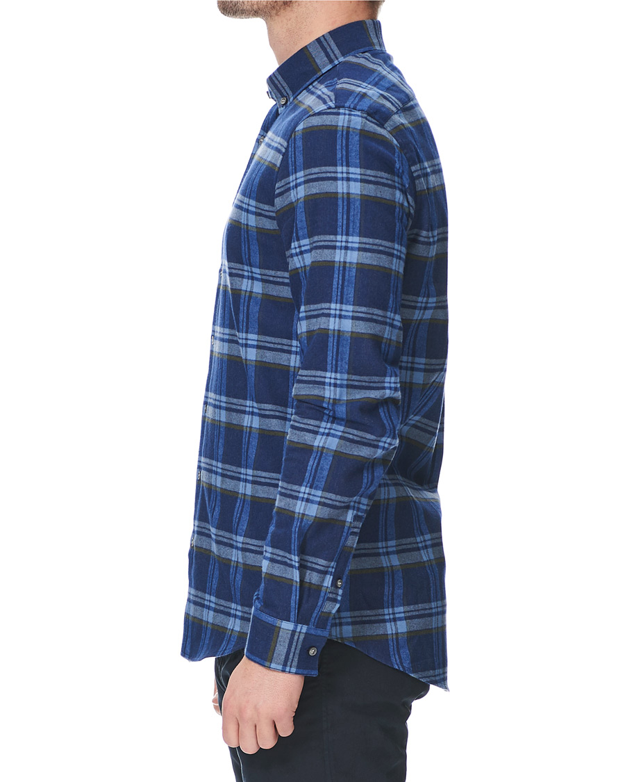 Herre | Skjorter | Calvin Klein | Slim Fit Soft Touch Check Shirt Blue