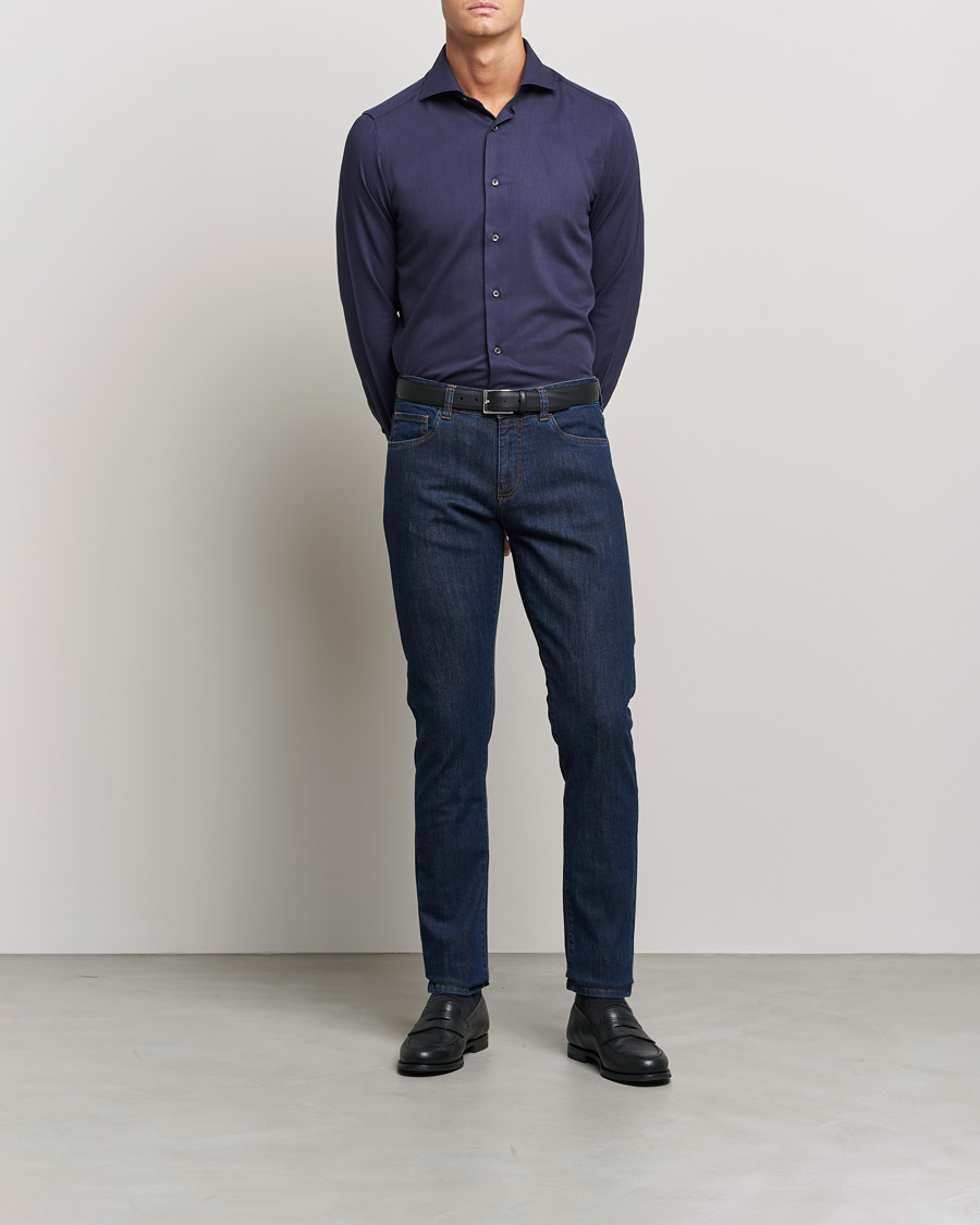 Herre | Jeans | Canali | Slim Fit Jeans  Medium Blue