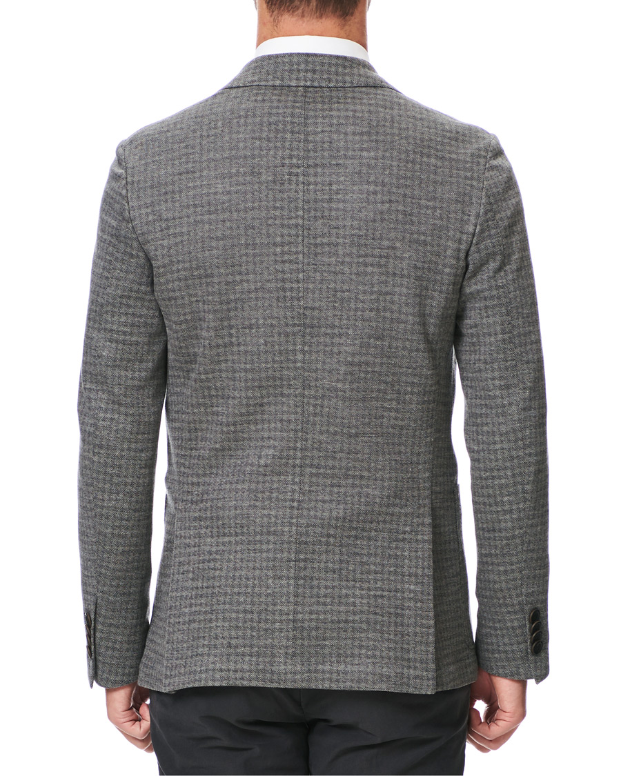 Herre | Dressjakker | Canali | Wool Blend Jersey Blazer Light Grey