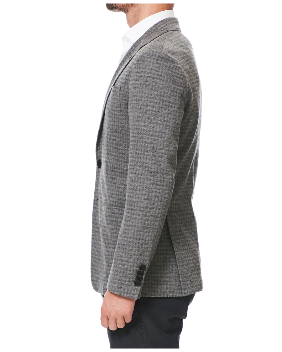 Herre | Dressjakker | Canali | Wool Blend Jersey Blazer Light Grey