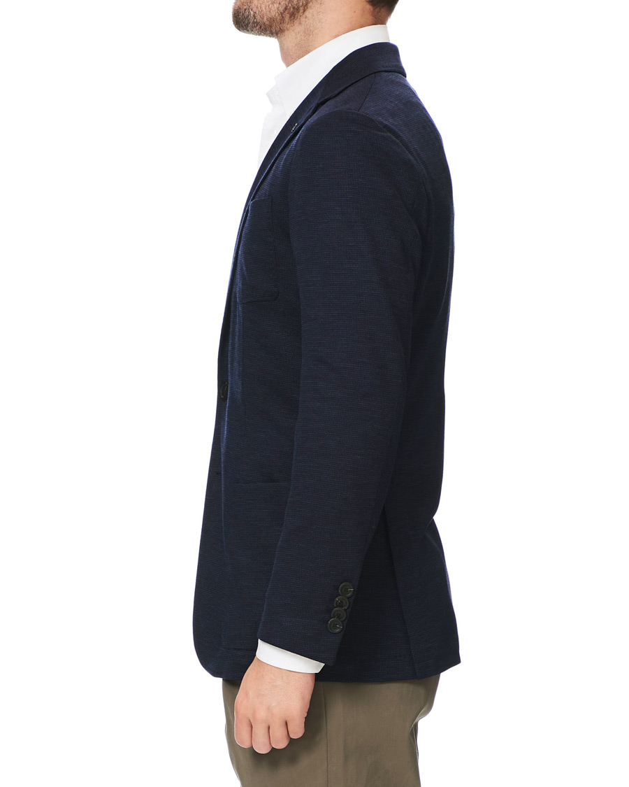 Herre | Dressjakker | Canali | Wool Jersey Blazer Dark Blue