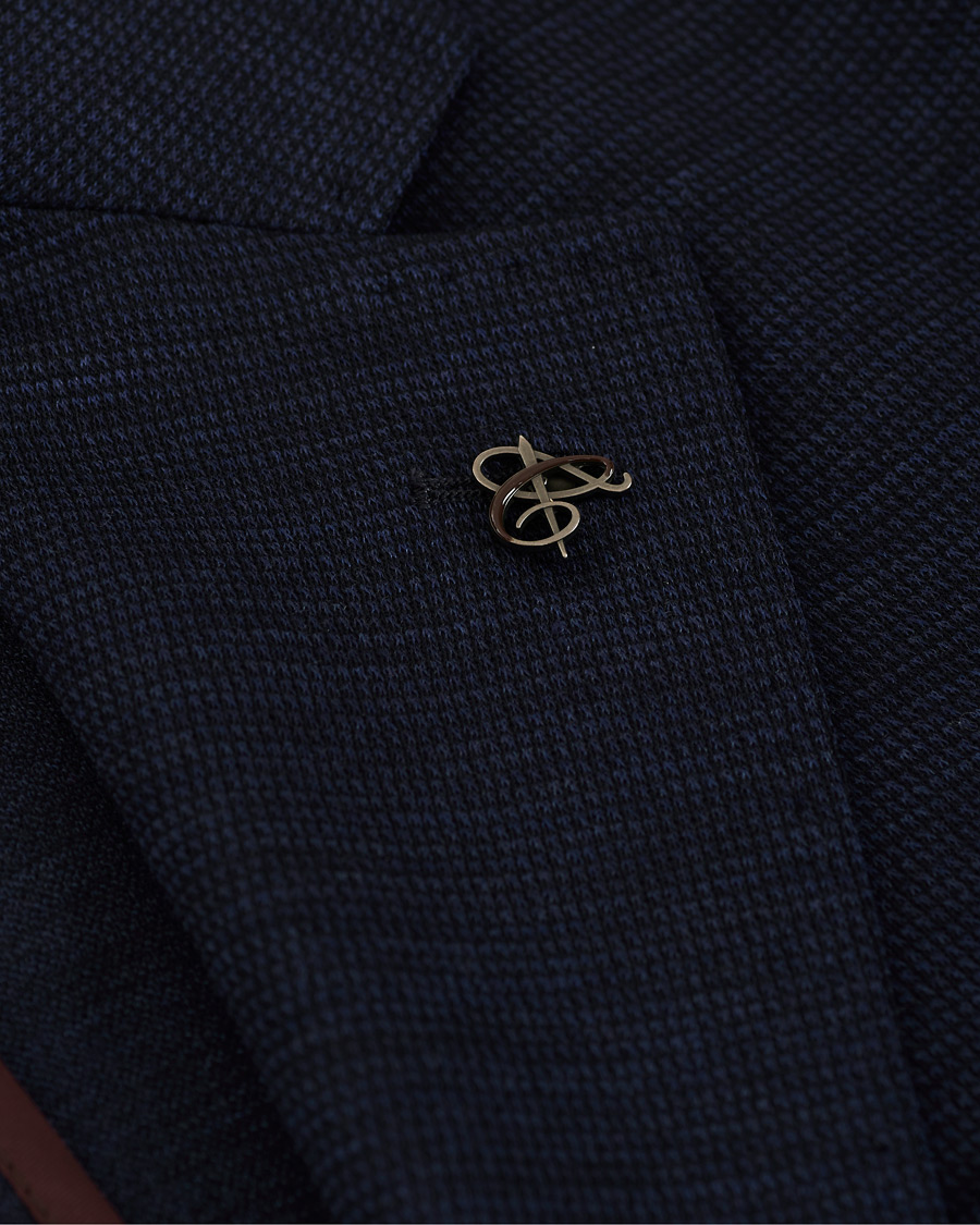Herre | Dressjakker | Canali | Wool Jersey Blazer Dark Blue