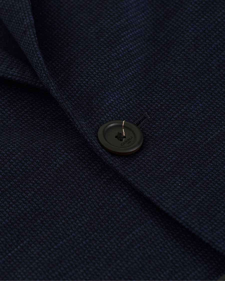 Herre | Dressjakker | Canali | Wool Jersey Blazer Dark Blue