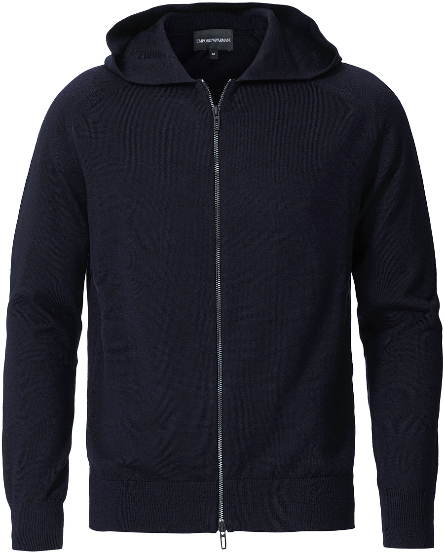Herre | Gensere | Emporio Armani | Travel Collection Full Zip Hoodie Navy