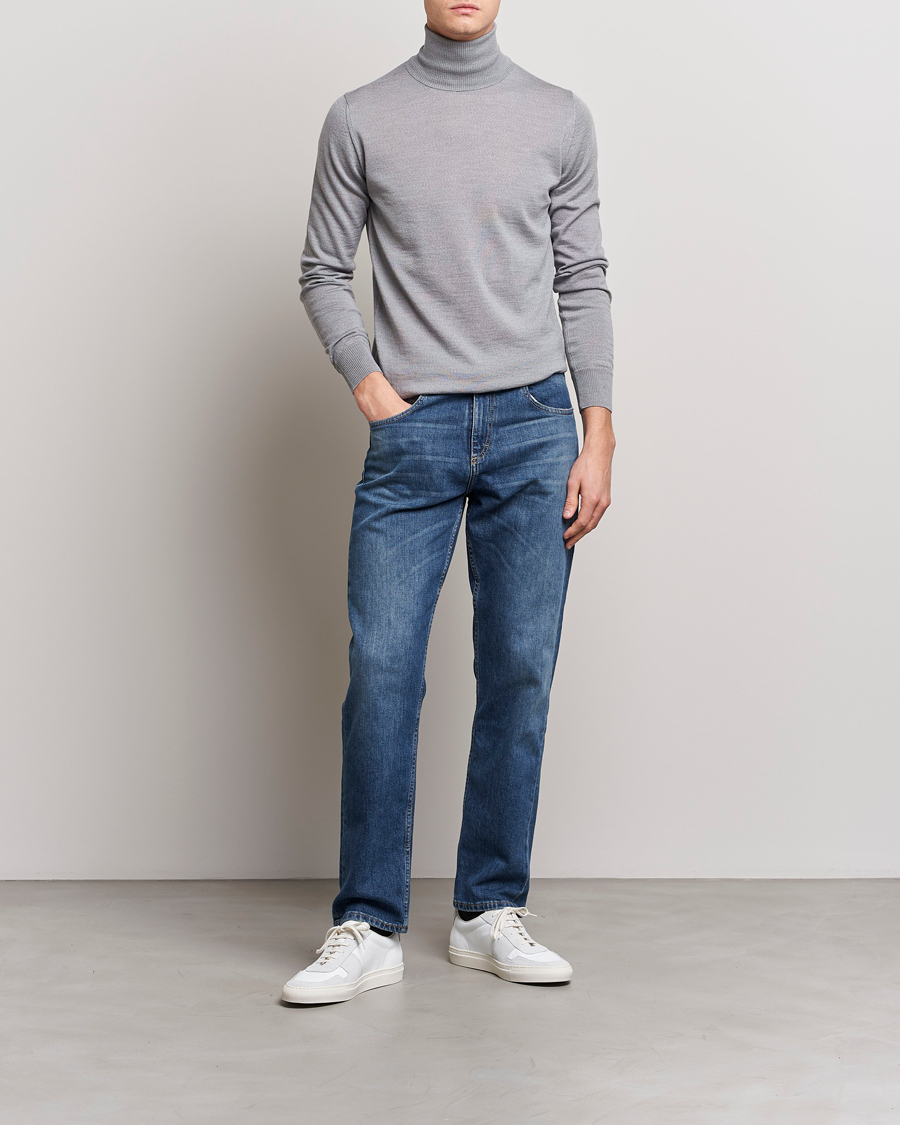Herre | Gensere | Emporio Armani | Knitted Merio Polo Grey
