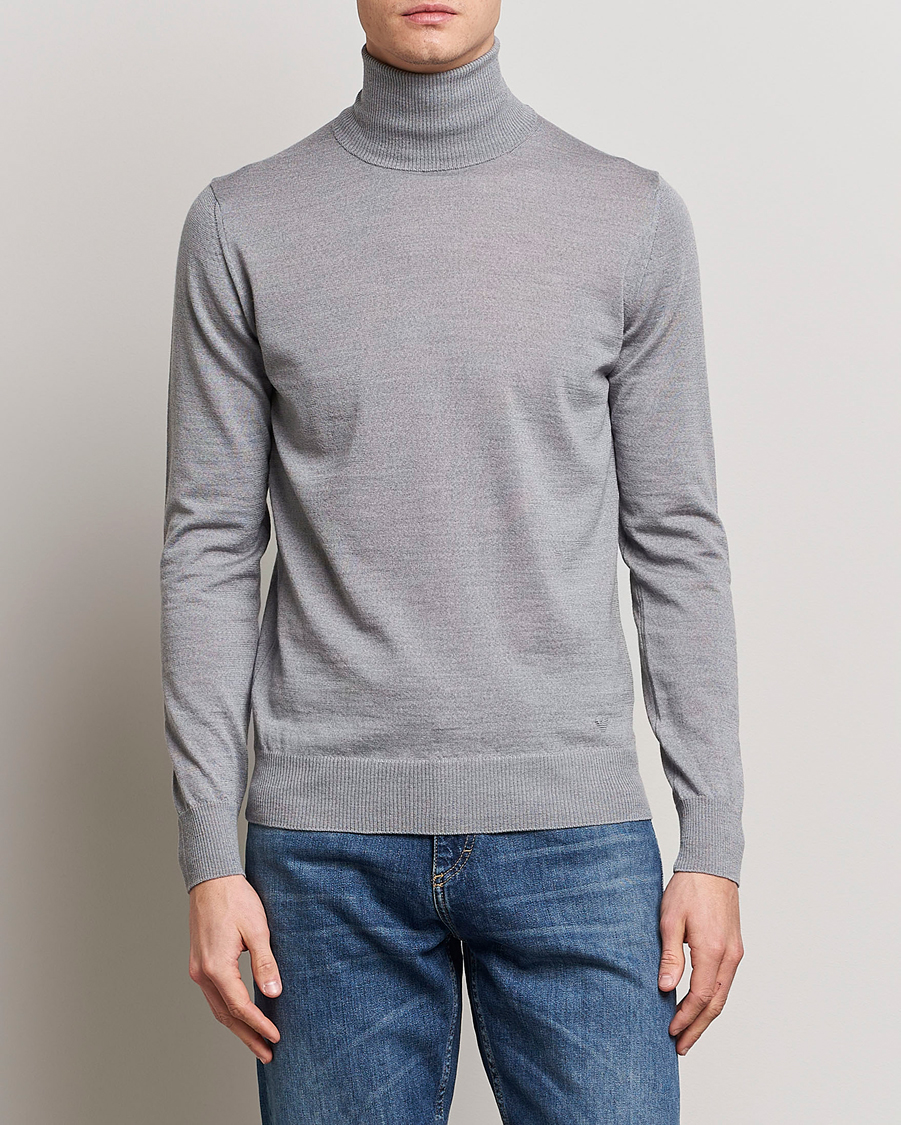 Herre | Gensere | Emporio Armani | Knitted Merio Polo Grey