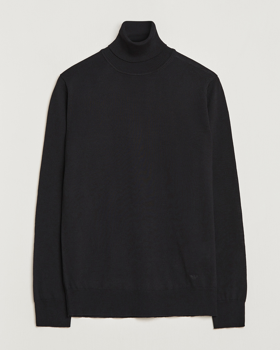 Herre | Gensere | Emporio Armani | Knitted Merio Polo Black