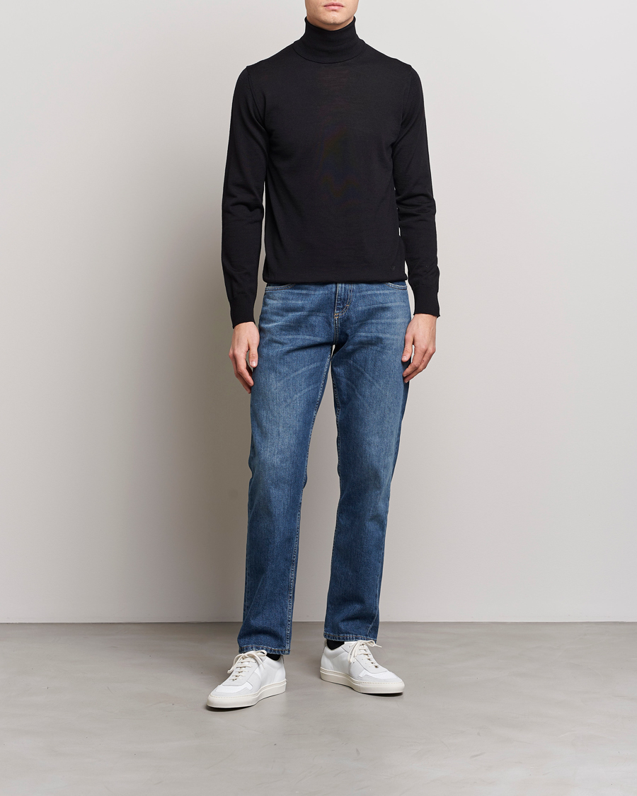 Herre | Gensere | Emporio Armani | Knitted Merio Polo Black