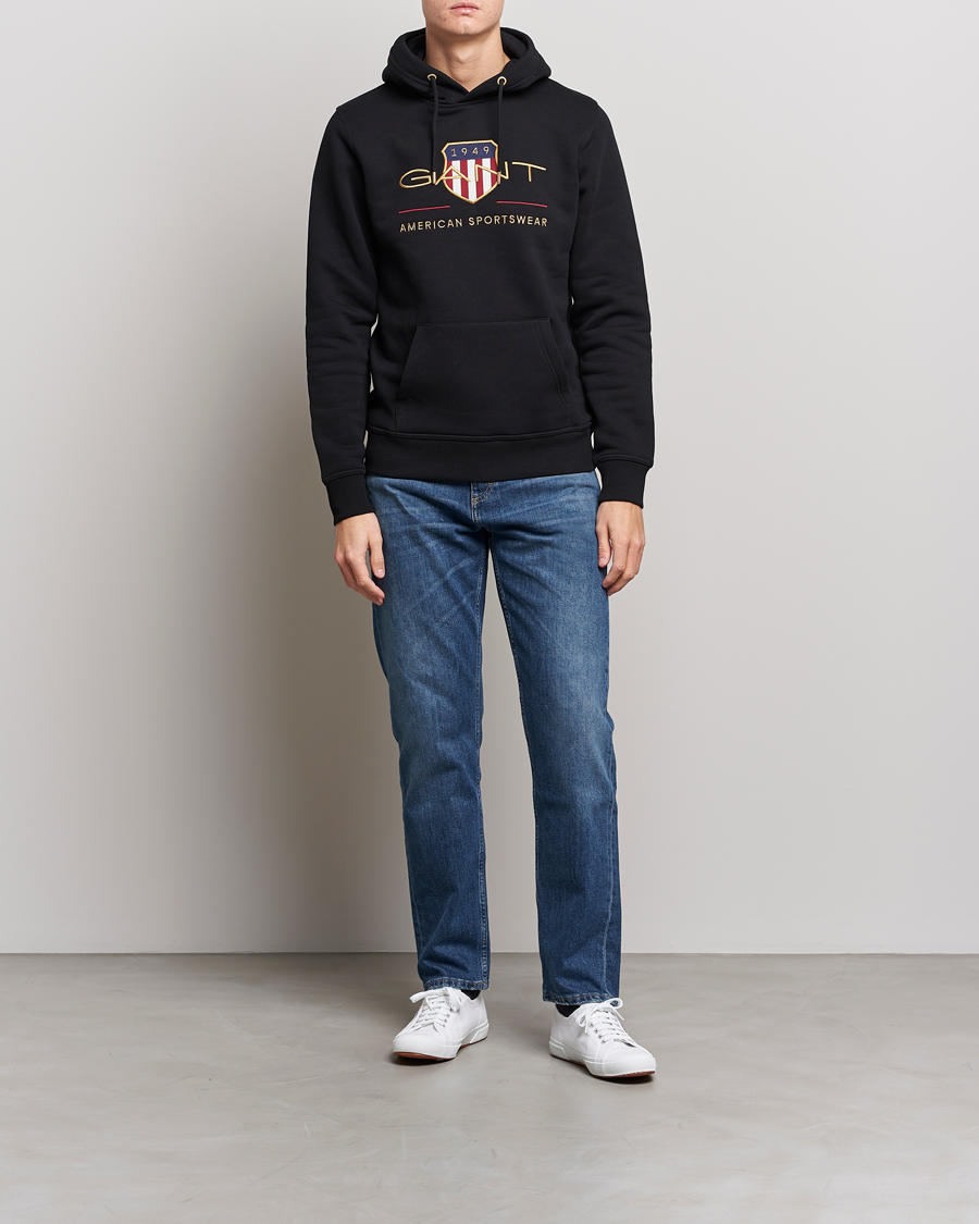Herre | Gensere | GANT | Archive Shield Hoodie Black