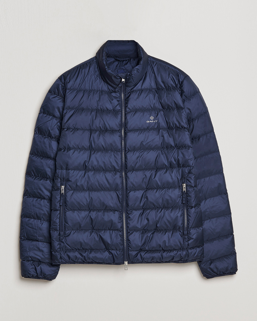 Herre | Jakker | GANT | The Light Down Jacket Evening Blue