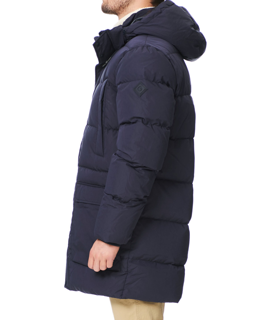 Herre | Jakker | GANT | The Long Alta Down Jacket Evening Blue