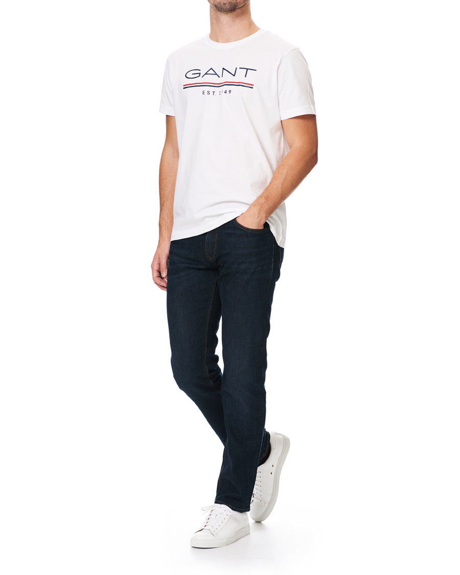 Herre | T-Shirts | GANT | 1949 Logo Tee White