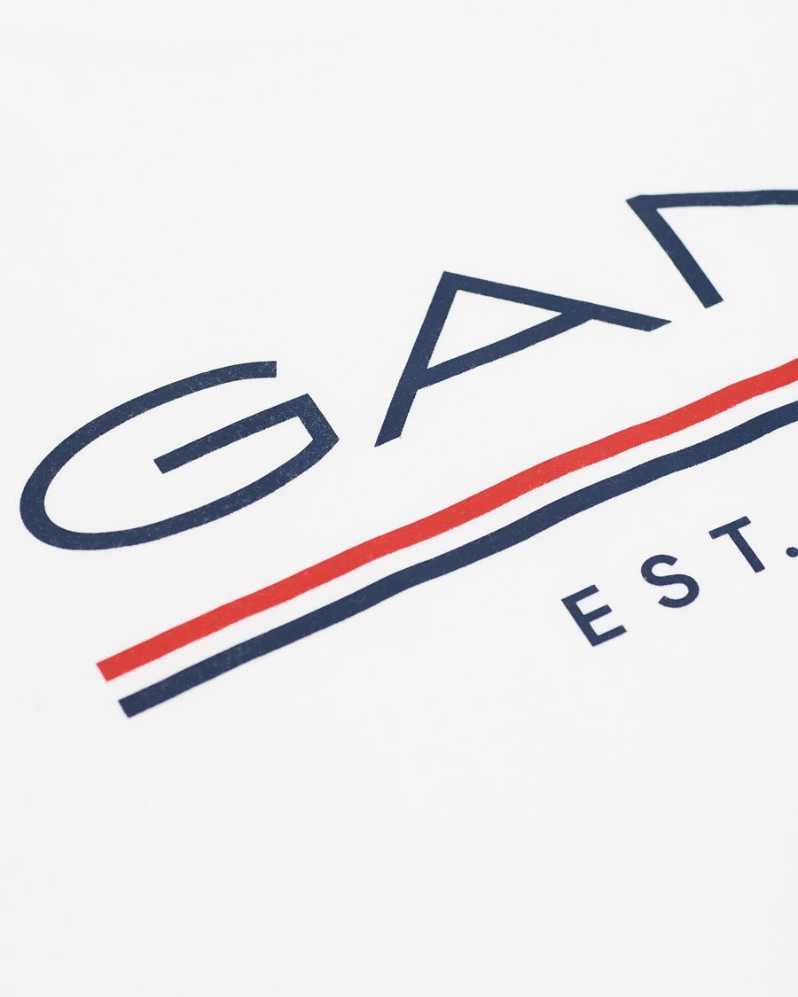 Herre | T-Shirts | GANT | 1949 Logo Tee White
