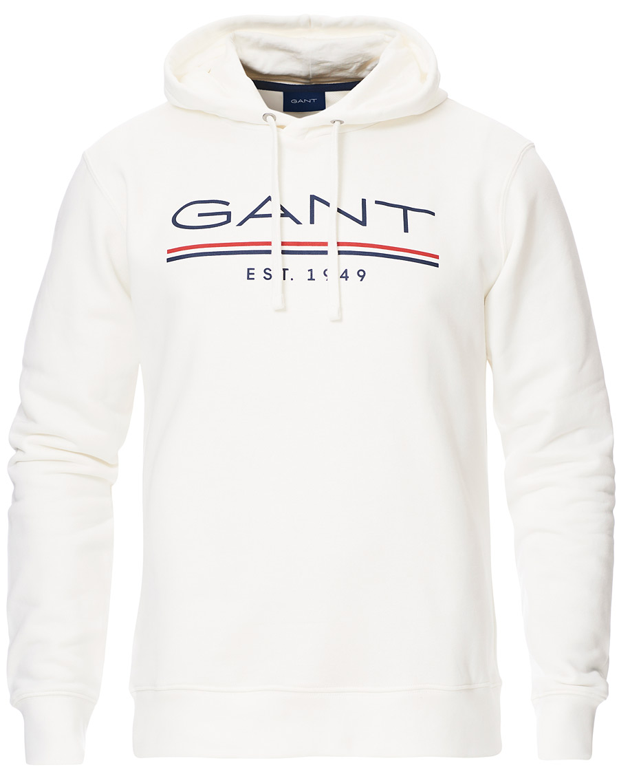 Herre | Gensere | GANT | 1949 Logo Hoodie Eggshell