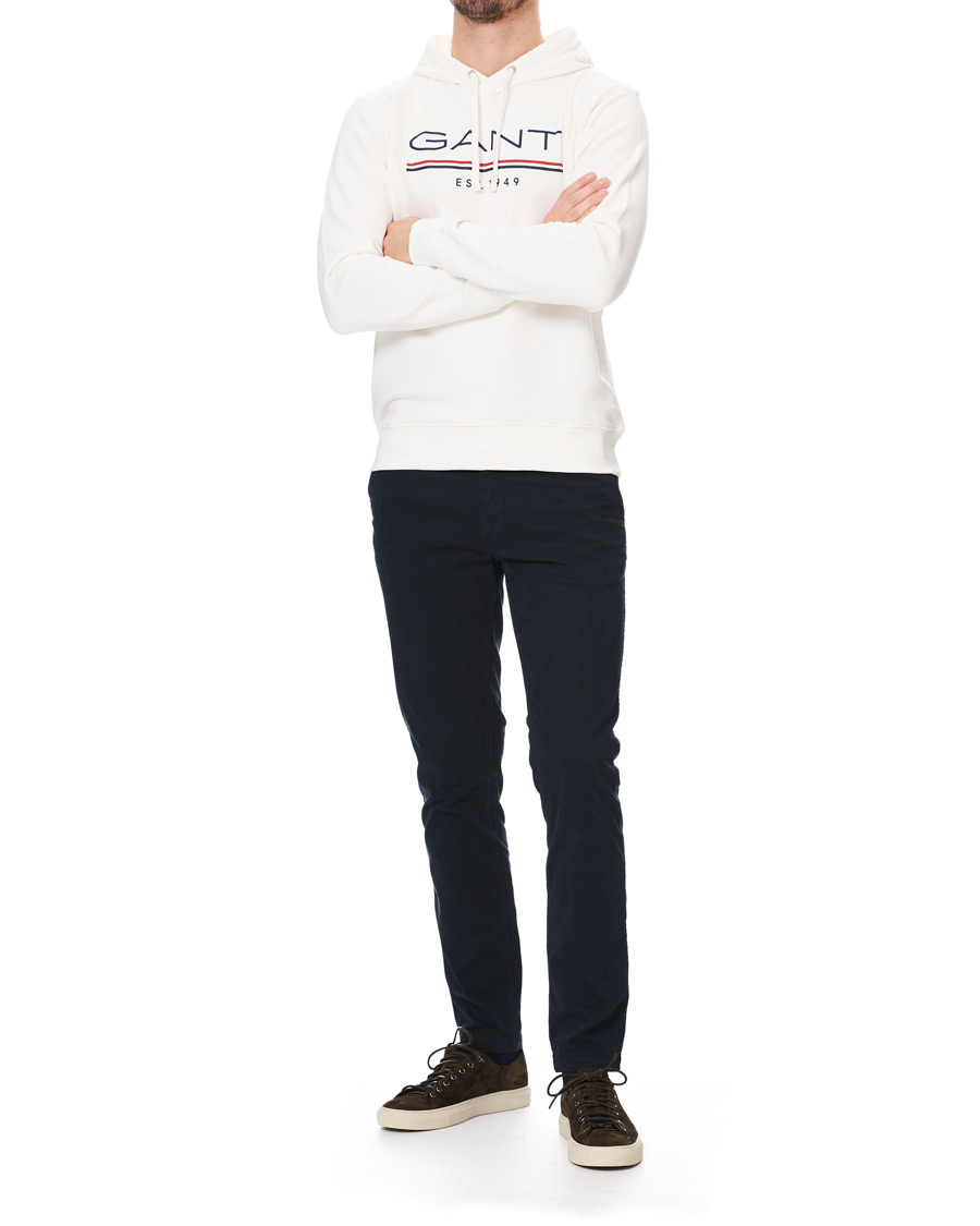 Herre | Gensere | GANT | 1949 Logo Hoodie Eggshell