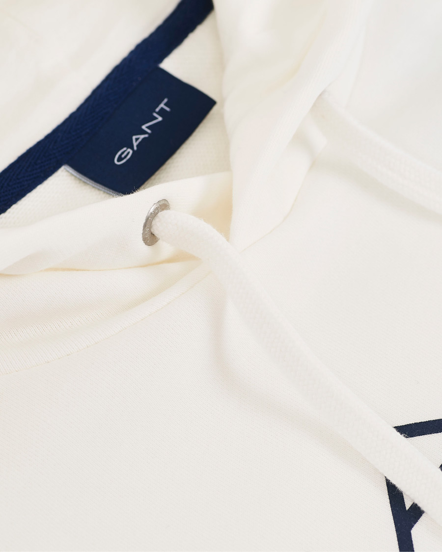 Herre | Gensere | GANT | 1949 Logo Hoodie Eggshell