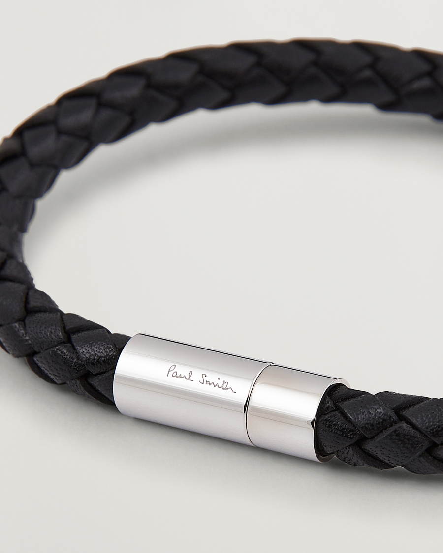 Herre | Paul Smith Leather Bracelet Black | Paul Smith | Leather Bracelet Black