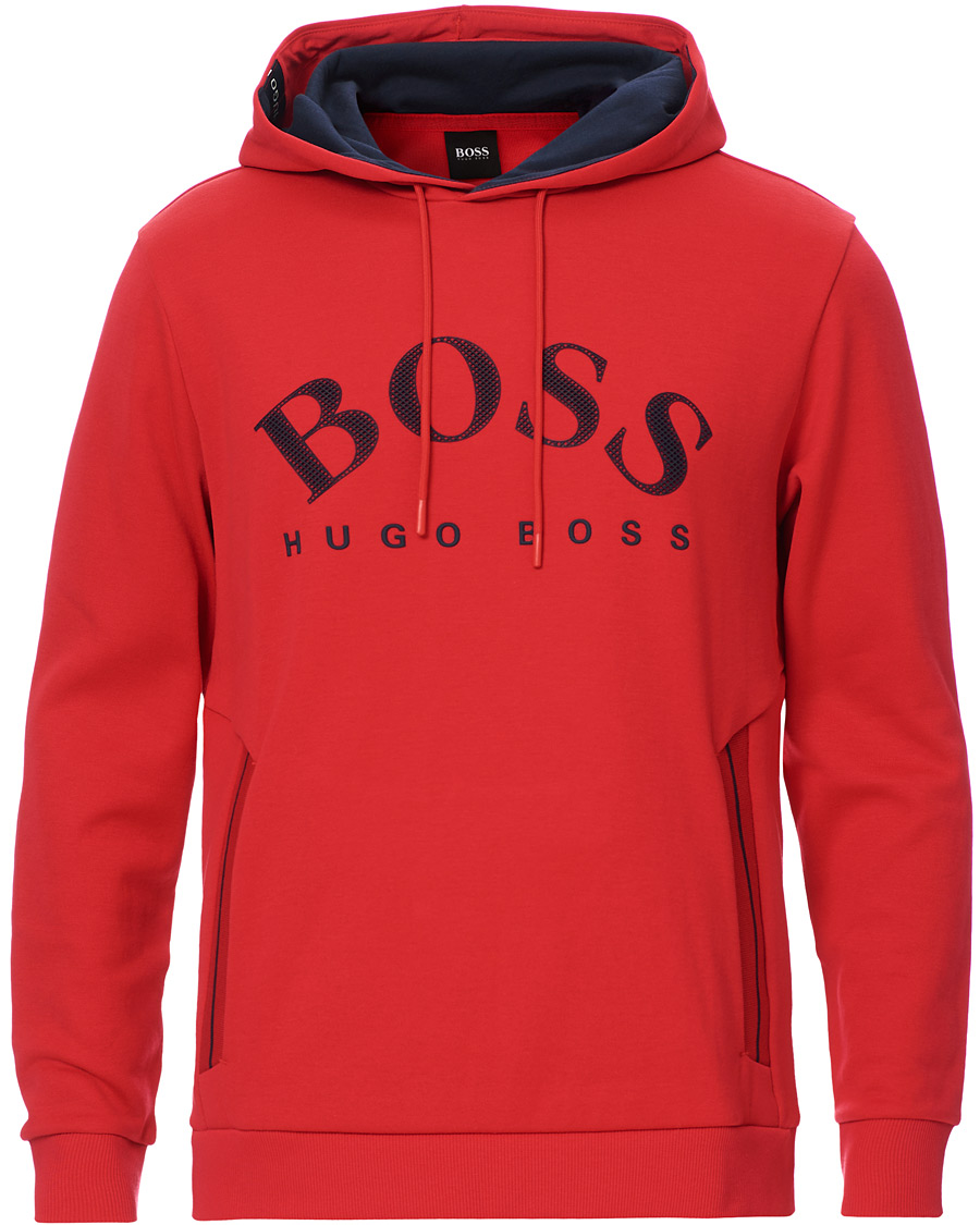 Herre | Gensere | BOSS GREEN | BOSS Athleisure Soody Hoodie Bright Red