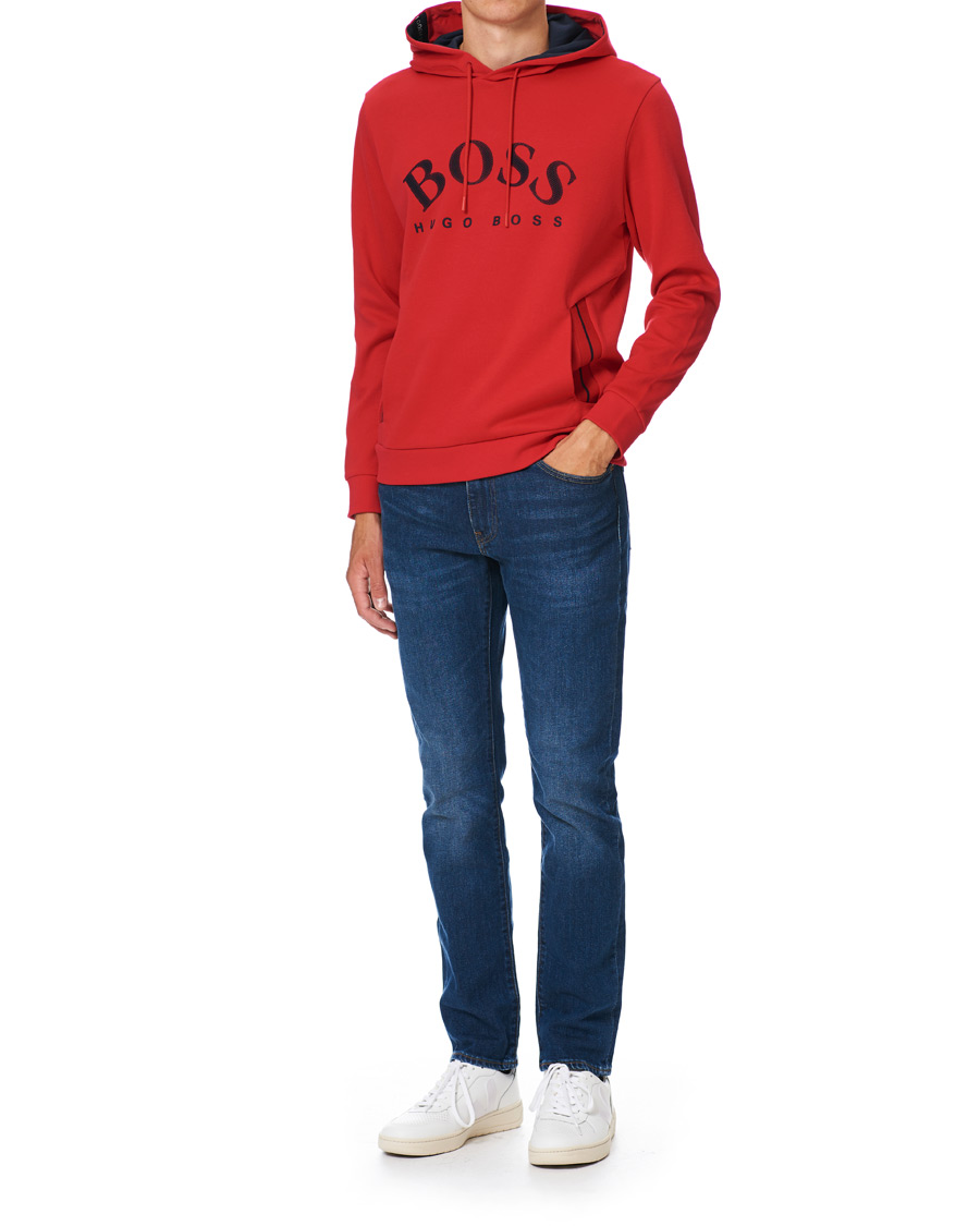 Herre | Gensere | BOSS GREEN | BOSS Athleisure Soody Hoodie Bright Red