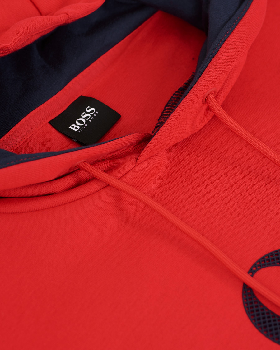 Herre | Gensere | BOSS GREEN | BOSS Athleisure Soody Hoodie Bright Red