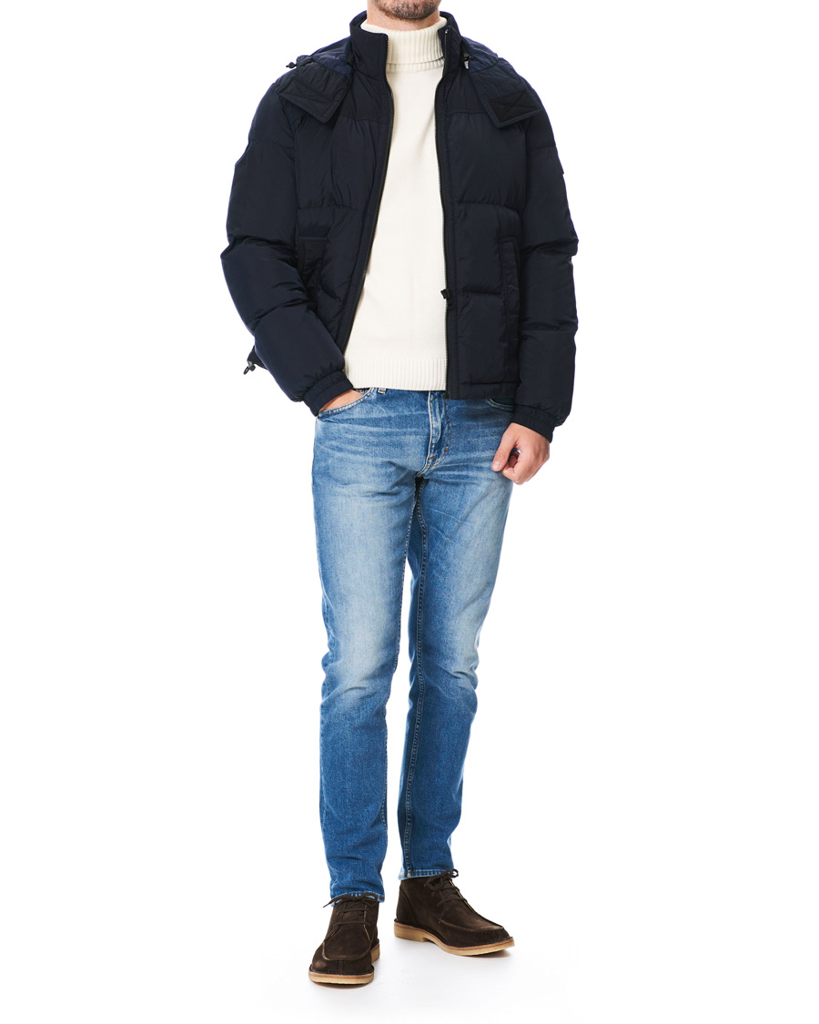 Herre | Jakker | BOSS ORANGE | BOSS Casual Olooh Down Hooded Jacket Dark Blue