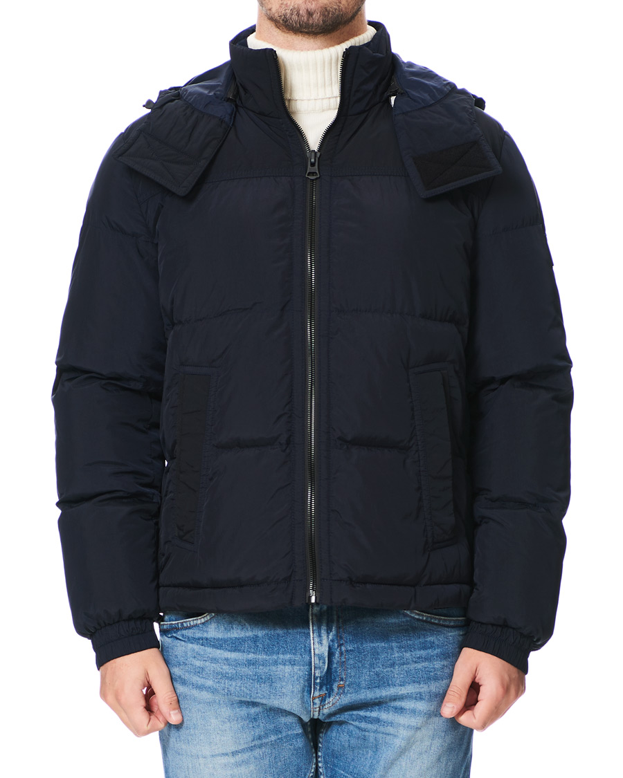 Herre | Jakker | BOSS ORANGE | BOSS Casual Olooh Down Hooded Jacket Dark Blue