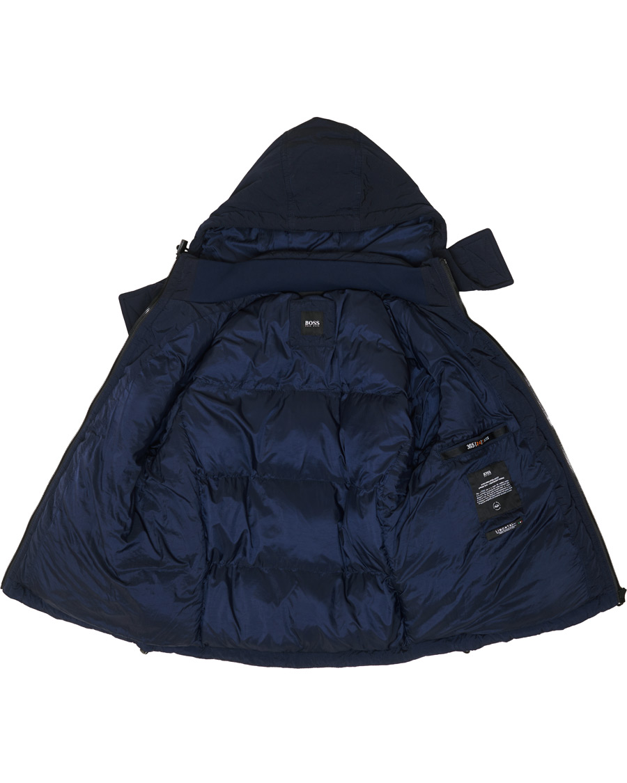 Herre | Jakker | BOSS ORANGE | BOSS Casual Olooh Down Hooded Jacket Dark Blue